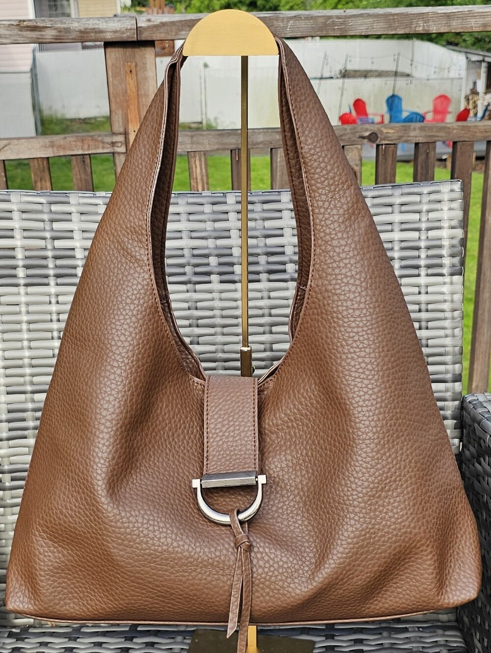 La Terre Vegan Leather Slouchy Hobo Bag - NWOT